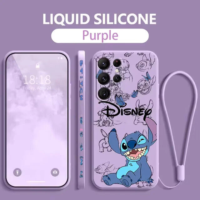 DISNEY LILO Stitch Samsung Phone Case Liquid Left Rope Soft