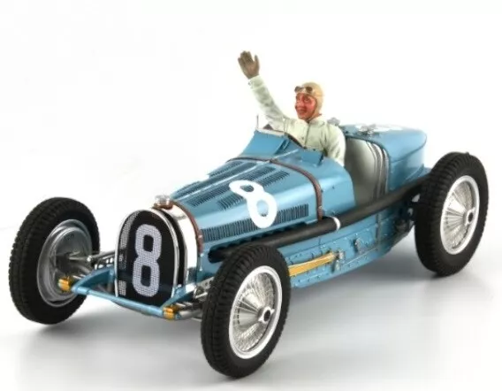 FLM, BUGATTI Type 59 #8 Grand prix de Monaco 1934 Blau, 1/18, FLM-118002/8M