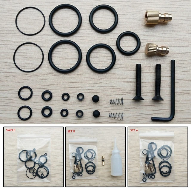 Kit de réparation de gonfleur efficace composé de joints toriques et de compos