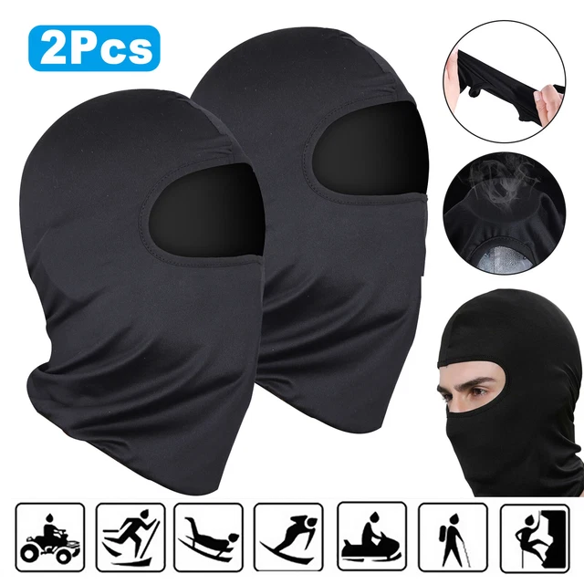 2X Winter Motorrad Sturmhaube Sturmmaske Skimaske Balaclava Kopfhaube Skimütze 2