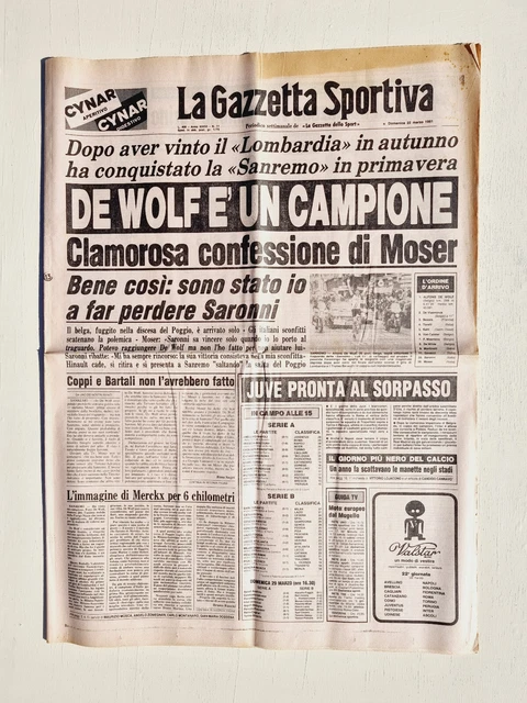 Gazzetta Dello Sport Illustrata N.18 – 1981 – Avec Bettega, Bertoni, Bordon, D'Amico – Excellent état