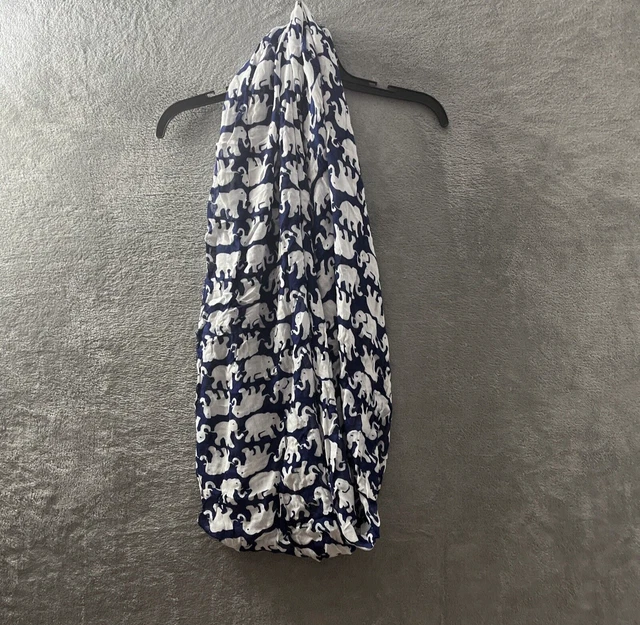 Lilly Pulitizer Scarf Infinity Loop Woman One Size Geometric Blue Rayon