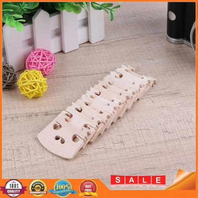 10pcs 4/4 Violin Strings Bridges Parts Maple Fiddle Bridge Violins Accessories