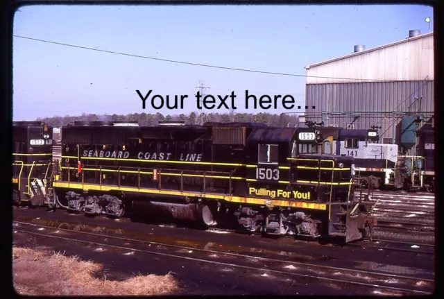 f731 Orig. Slide Seaboard Coastline 1503 GP40 Richmond, VA 1983