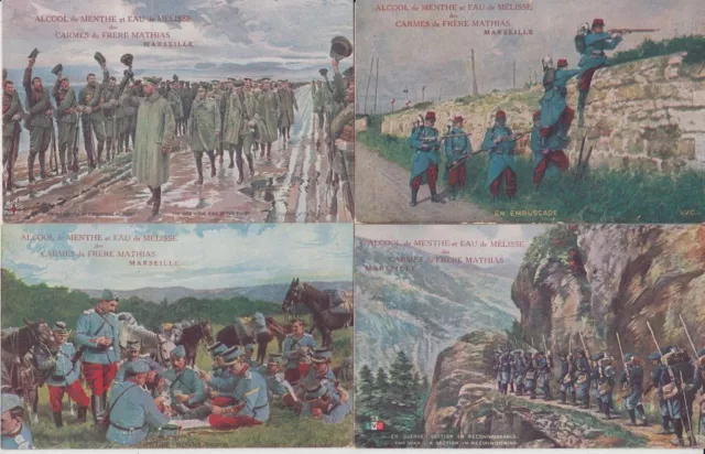 MILITARY ADVERTISING FRERE MARSEILLE 11 Vintage Postcards mostly pre1940(L5881)