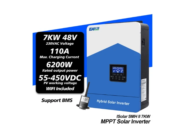 Onduleur Hybride Chargeur Solaire 5KVA/4000W – 48V, 50A PWM, Pure Sinus – Générique