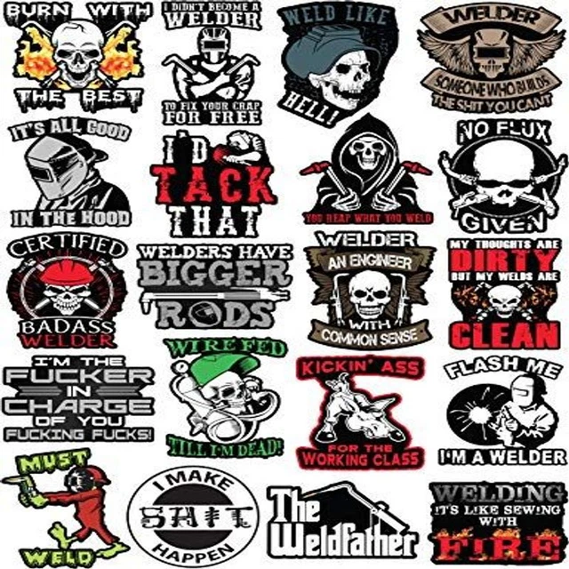 Welding Stickers for Hood & Tool Box – 100% Vinyl Multicolor