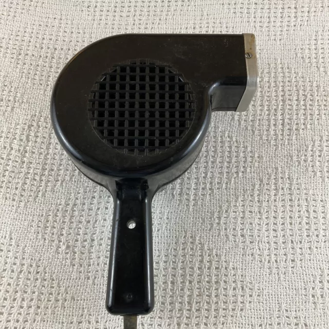 Vintage Wahl Silent Model 1950s Era Black Hair Dryer Turns On and Blows Heat
