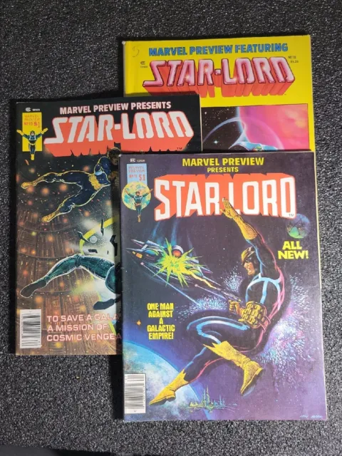 Star-Lord #11, #15 And # 18 (Marvel Preview Presents)2nd App. Of Star-Lord 🔥🌠