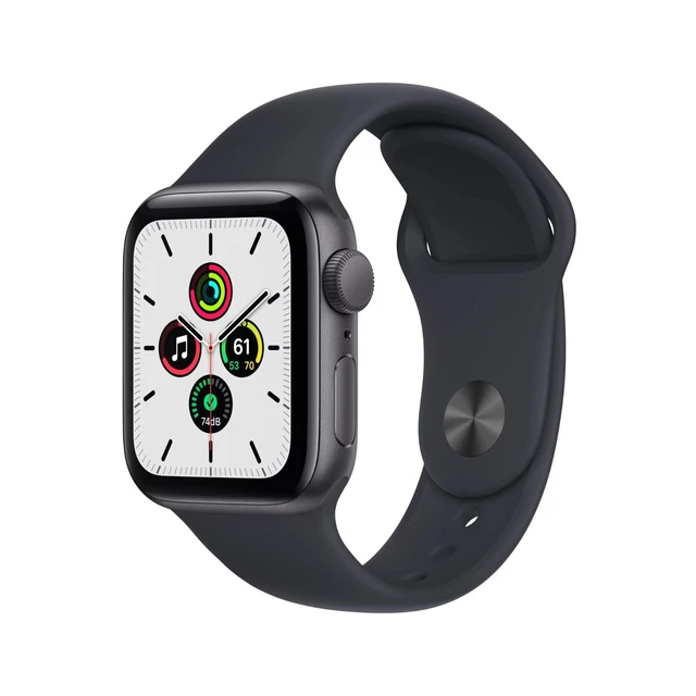 Apple Watch SE - 44mm Space Gray, 1 year old, includes Otterbox case and band