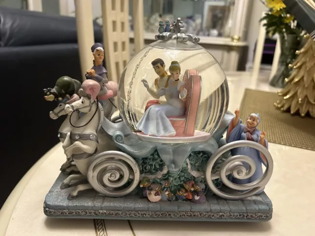 Disney Cinderella Snoglobe 50th Anniv Rare. Perfect Condition In Original Box.