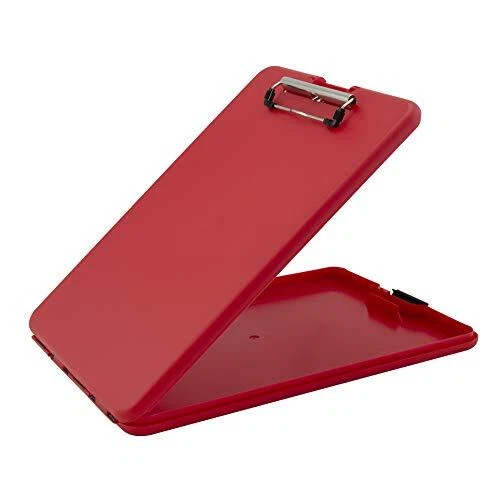 Saunders Letter Size Storage Clipboard Polypropylene Red