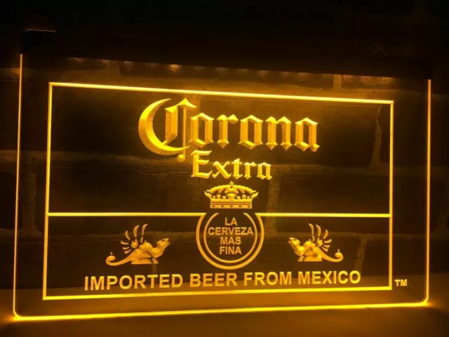 Corona Extra Beer Led Neon Light Sign Bar Pub Club Man Cave Advertise Decor Gift