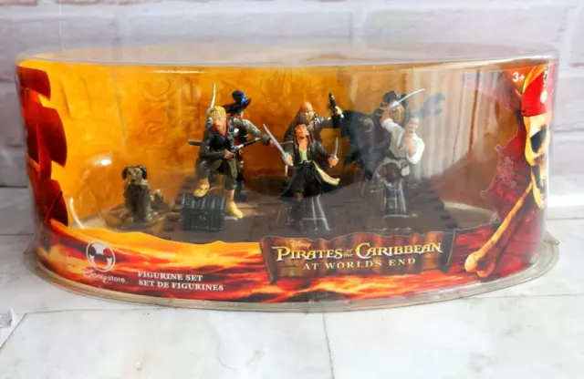 Pirates Of The Caribbean At World's End Figure Set - New Sealed - Disney Store