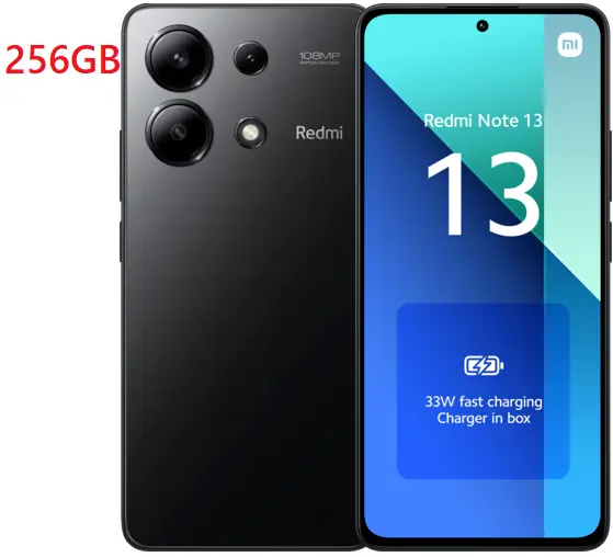 Xiaomi Redmi Note 13 256G + 8Gb Dual Sim Nfc Black Brand - Ufficiale Xiaomi