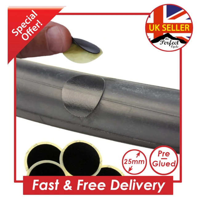 Glueless Bicycle Cycling Bike Tire Tyre Tube Puncture Patches Repair Kit