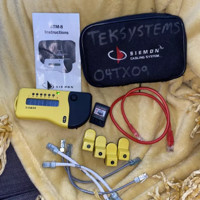 Siemon STM-8 Cabling System Cable Testing Kit with Zipper Case