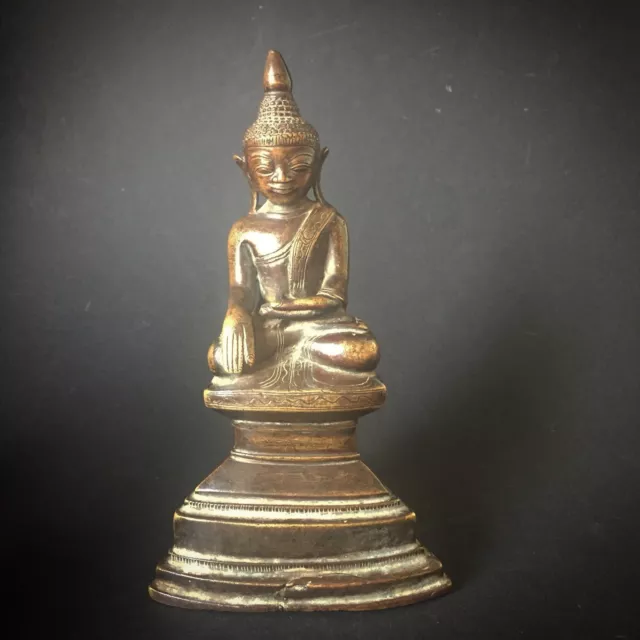 Buddha Asia  Thailand Laos ANTIQUE BUDDHA BURMA STATUE FIGURE OLD Buddha Bronze