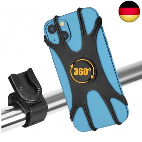 ALNSOOR Fahrrad Handyhalterung - 360° Drehbar & Abnehmbar