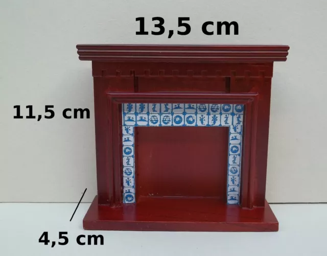 Milisten Mini Maison De Poupée Miniature Modèle De Cheminée Lumineuse Vert Mini Maison Accessoire Réaliste Petite Cheminée Pour