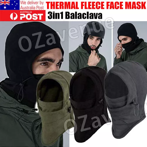 Unisex Fleece Thermal Sports Hat Winter Warm Ski Face Mask Balaclava Hood Hat