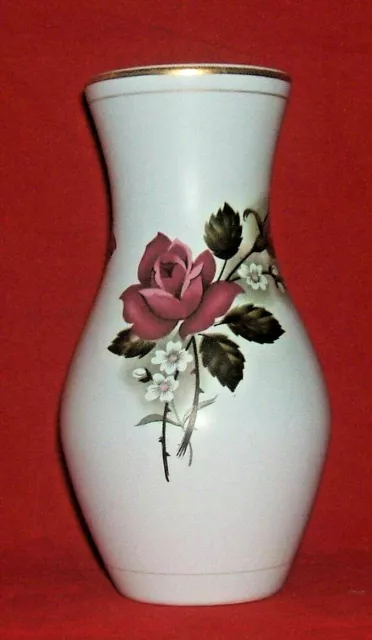 Gouda Flora Keramiek Holland: Red Rose 1720 Vase 15.5cm high