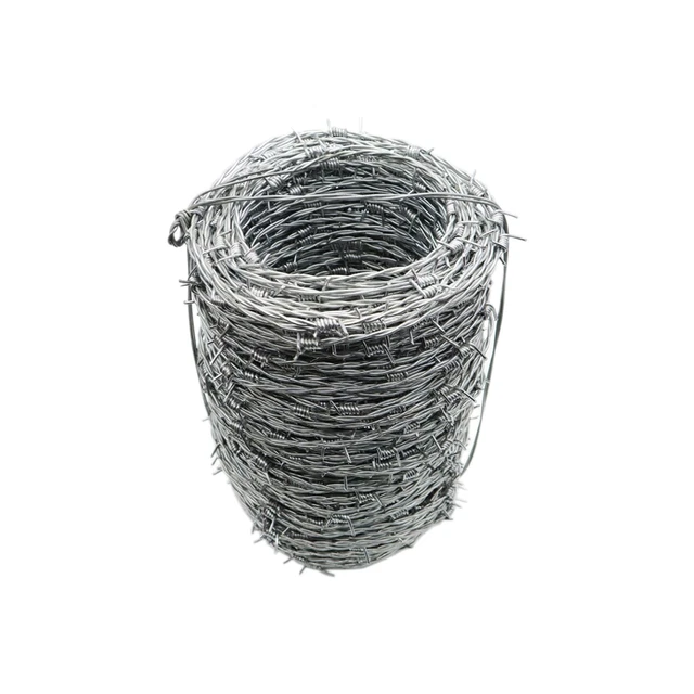 Xadnitu Barbed Wire, 328FT (100M) 4 Point Barbed Wire Roll, 16 Gauge Barbed W...