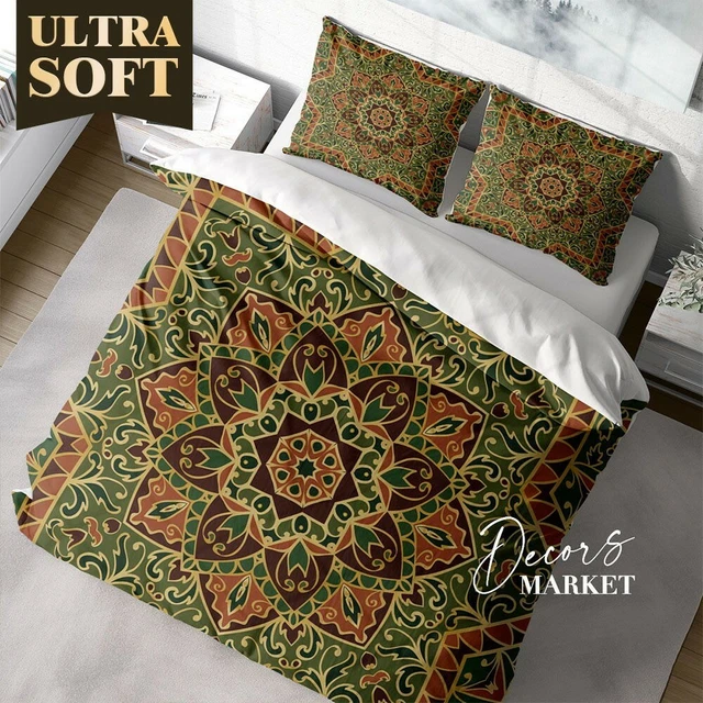 Covering Set ARAB BOHEMIA INDIAN Texture Patterns Duvet Cover Sets Zipper And Pillow ...