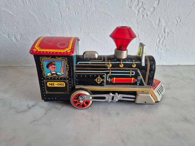 Locomotive En Tôle Lithographique Vintage, Jouet Collectible