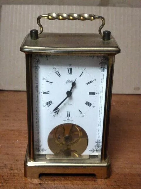 Good Old Schatz 8 Day Carriage Clock--Running Fine