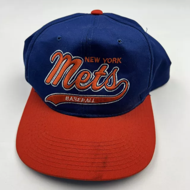 Vintage New York NY Mets 1990's Authentic Starter Cap Script Logo