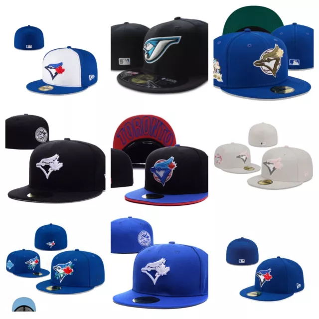 TORONTO BLUE JAYS Fitted Hat MLB 2024 Fashion Men's Baseball Cap Hat ...