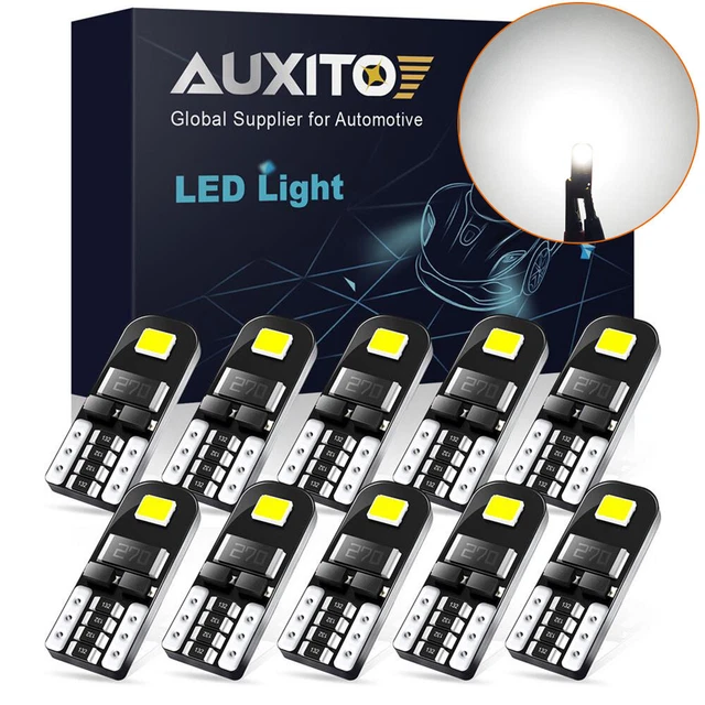 10pcs Canbus T10 White License LED Marker Side Dome Map Light 194 Bulbs 168 2825
