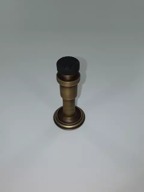 Solid Brass Minimalist Doorstop -Antique Brass