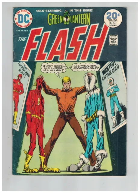 Flash 226  Neal Adams art on Green Lantern!  VG/Fine 1974 DC Comic