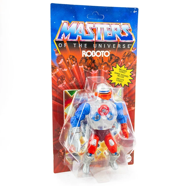 MotU Masters of the Universe Origins 14 cm Action Figur mit Zubehör: Roboto