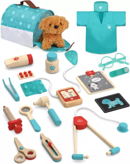 Doctor Kit for Kids, Vet Play Sets for Kids, Veterinarian Kit for Kids, Pretend