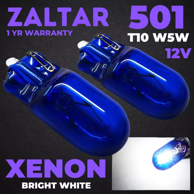 T10 501 LED Bleu W5w Voiture Côté Ampoules Numéro Plaque Intérieur Xénon  10x EUR 9,17 - PicClick FR