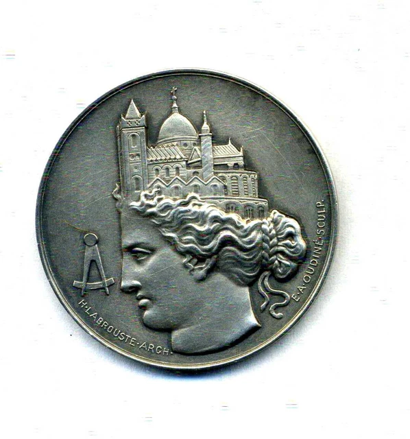 MÉDAILLE SOCIETE CENTRALE DES ARCHITECTES En ARGENT