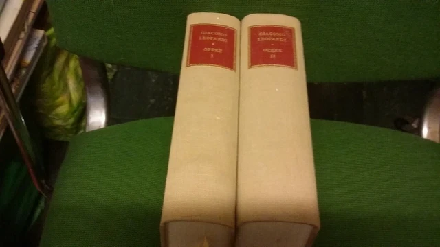 GIACOMO LEOPARDI OPERE 2 VOLL. SOLMI S. e R., R. RICCIARDI ED. 1956, 21f22
