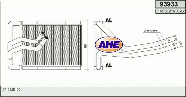 Radiatore stufa HYUNDAI TUCSON JM 2.0 CRDi Trazione integrale 103kw 06-10