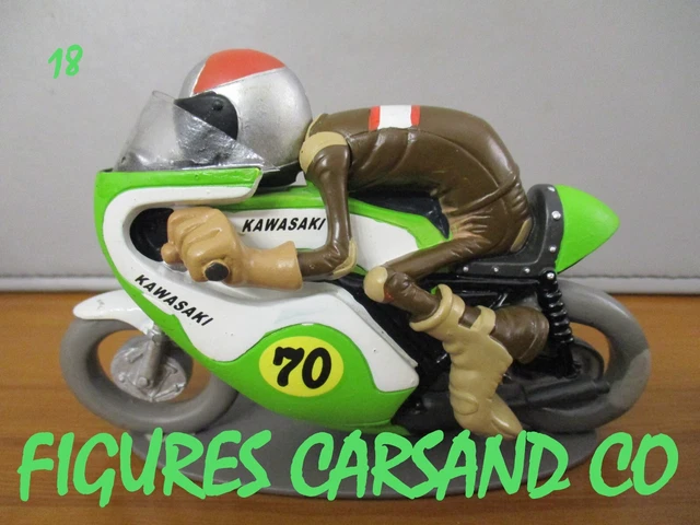Figurine Résine Joe Bar Team – Riton & Lassemoule (Kawasaki 1000 Godier-Genoud) 1/18