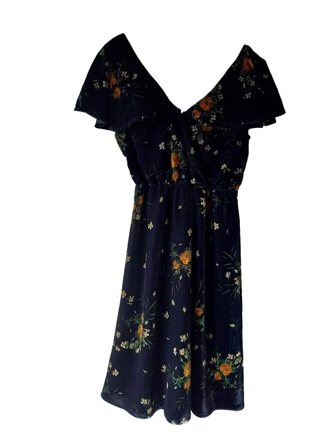 zara black floral midi dress Zara The Angel Prairie Floral Midi Dress Blogger Favorite M  Finds For You
