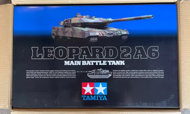 TAMIYA RC LEOPARD 2 A6 Full Option Kit 1:16 TANK KIT # 56020 $1,615.20 