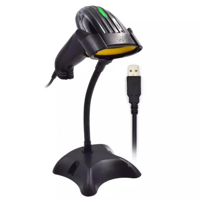 Ewent EW3400 - USB Barcode Reader - Accepts 150 Manual and Automatic Readings pe