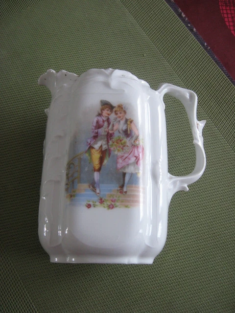 Ancien Pot à Lait En Céramique Marron - Vintage, Fait Main (occasion)