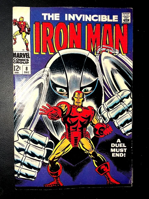 IRON MAN #8 (12/68 8.5 non-CGC) 12c SILVER-AGE GLADIATOR! GEORGE TUSKA COVER/ART