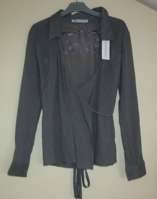 Tres Beau Cache Coeur Gris Bruno Antognini Taille 36 Neuf Avec Etiquette En Coto