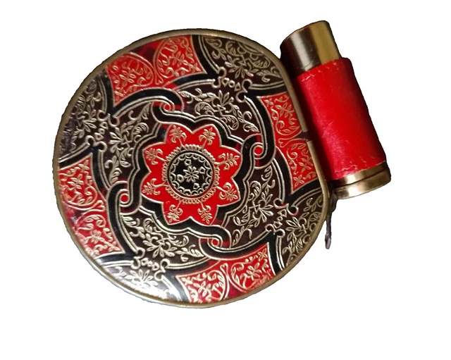 Vintage Vanity Case Powder Compact with Lipstick holder