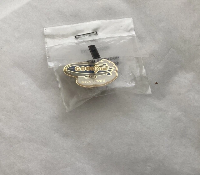 Goodyear Tires Blimp Enamel Lapel or Hat Pin by Hoover Manufacturing 